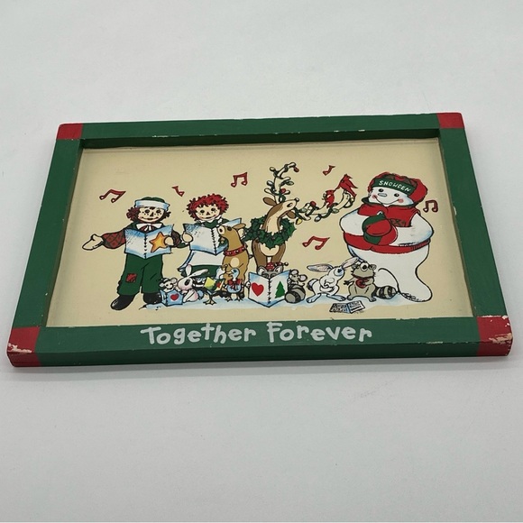 RARE! SNOWDEN & FRIENDS RAGGEDY ANN & ANDY 1998 "TOGETHER FOREVER" PICTURE NEW - Picture 1 of 6